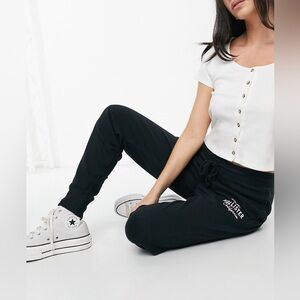 Small black hollister joggers